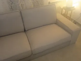 Divano Ikea 3 posti in tessuto beige