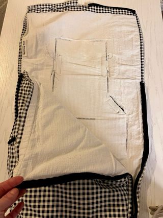 Saco capazo cuco vichy negro Walking Mum