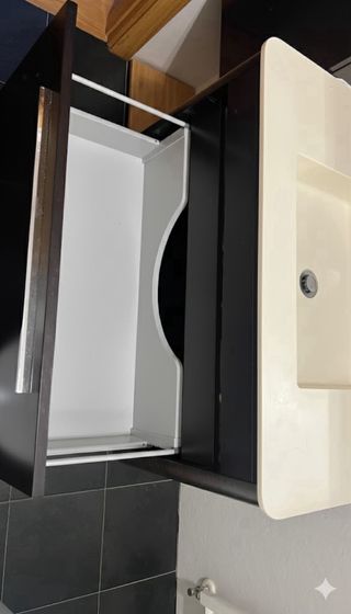 Mueble de baño 2 piezas lavabo + cajonera + espejo