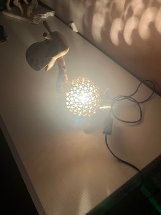 Lampada Giraffa Legno e Cocco