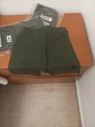 3 Calzoncillos Boxer Verde Militar Talla 1.
