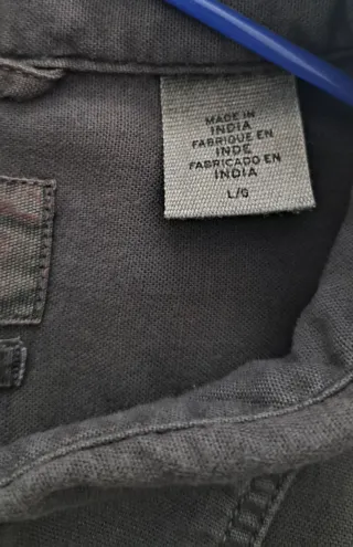 Camisa Levi's gris hombre