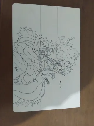 Dibujo a mano de anime