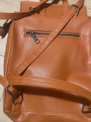 Mochila marrón/naranja