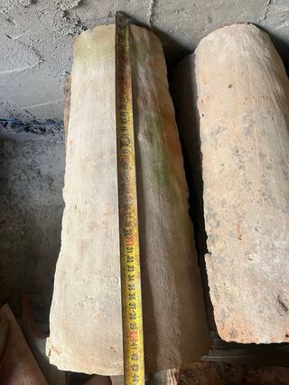 Tejas antiguas de barro