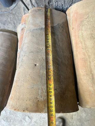 Tejas antiguas de barro