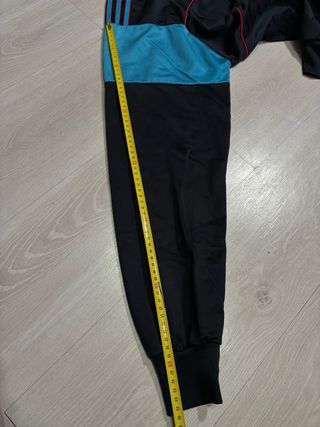 Chaqueta Adidas Vintage 80s/90s Negra y Turquesa
