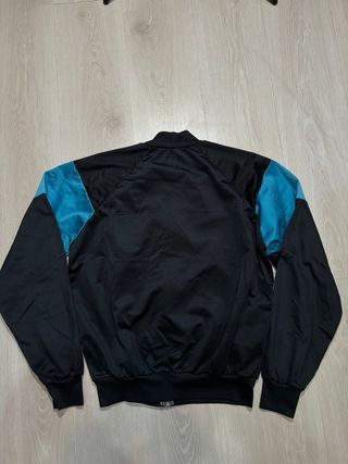 Chaqueta Adidas Vintage 80s/90s Negra y Turquesa