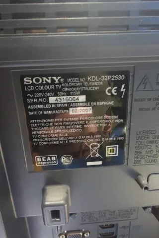 Televisor Sony Bravia KDLP2530