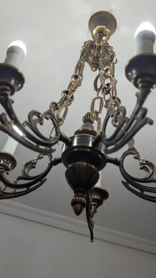 LÁMPARA ORIGINAL MARINER: TULIPAS Y CÚPULA CENTRA