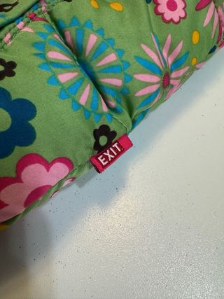 Piumino smanicato bambina double face