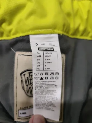 Pantalón esquí niño/a 6 años