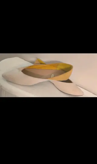 Bailarinas SFERA Beige y Amarillo Talla 38