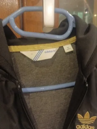 Sudadera Adidas Negra con Logo Blanco