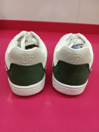 Zapatillas Nicoboco Hombre Blancas y Verdes