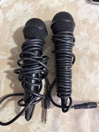 Lote 2 Micrófonos Karaoke Boman