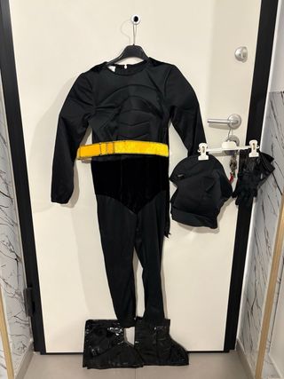 Costume Carnevale Batman Taglia 7/8 Anni L
