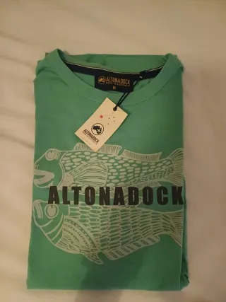 Camiseta Altonadock Hombre Talla M Aguamarina