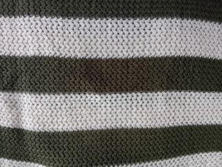 Jersey rayas verde/beig con capucha Talla Única