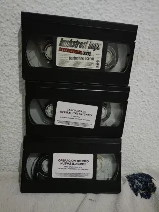 Pack 3 VHS  Backstreet Boys y Operación Triunfo