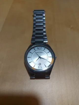 Reloj Time Force Hombre Plata y Blanco