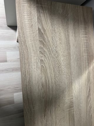 Mueble TV madera beige y gris