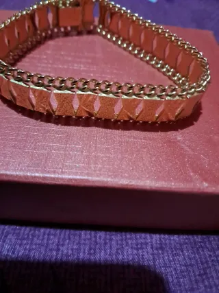 Pulsera chapada en oro