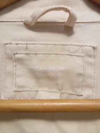 Chaqueta vaquera Pull & Bear beige hombre Talla M
