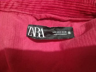 Chaqueta Zara Pana Oversize Roja