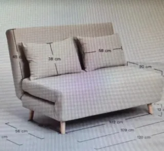 Sofá Cama Mostaza 2 Plazas