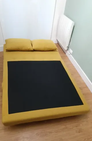 Sofá Cama Mostaza 2 Plazas
