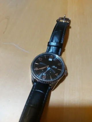 Reloj Lotus Hombre Negro y Plateado