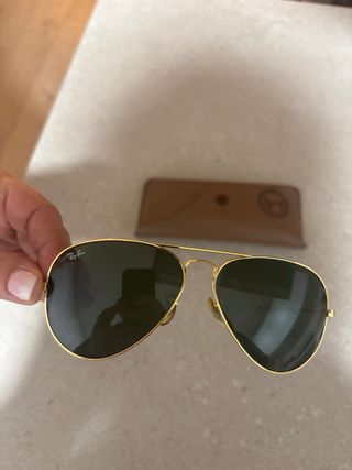 Gafas Ray-Ban Aviator Mujer Dorado/Negro