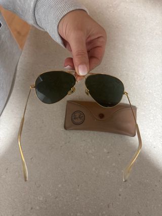 Gafas Ray-Ban Aviator Mujer Dorado/Negro