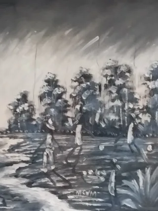 Pintura al óleo Punta Cana