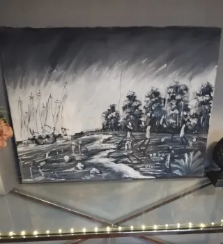 Pintura al óleo Punta Cana