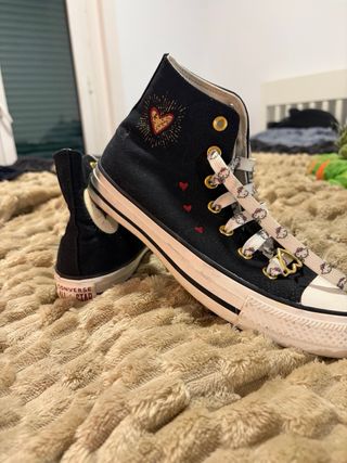 Converse negras talla 38