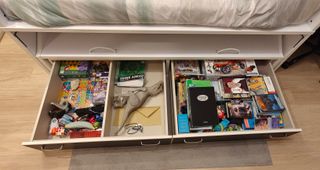 Cama nido blanca con almacenaje