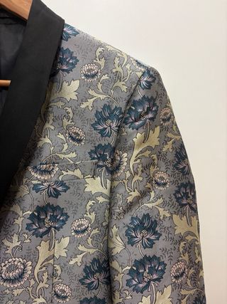 Americana para hombre tipo "Jacquard Shawl Blazer"