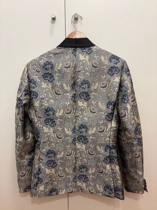 Americana para hombre tipo "Jacquard Shawl Blazer"