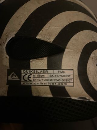 Casco Snowboard Quiksilver Diseño Espiral