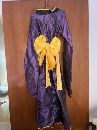 Disfraz kimono japonés mujer morado