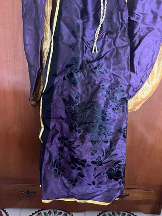 Disfraz kimono japonés mujer morado