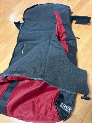 Saco bebé Babyhome granate y negro