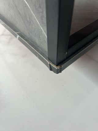 Mesa de salón moderna gris y negra