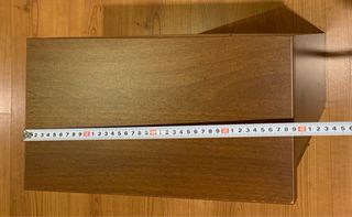 Mueble auxiliar madera puerta cristal