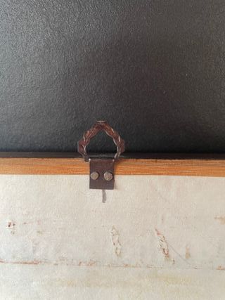 2 Quadri Punto Croce Cornice Legno