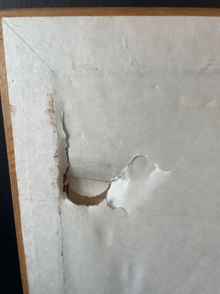 2 Quadri Punto Croce Cornice Legno