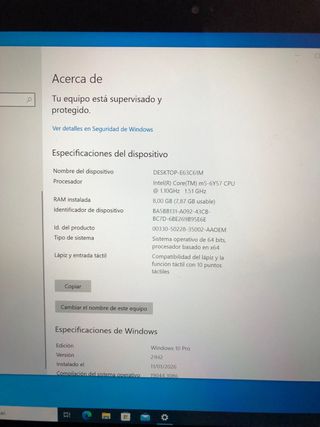 Lenovo Thinkpad X1 Tablet G2 Táctil 12 i5-7Y57