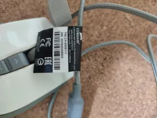 Mouse da Gaming Corsair USB RGB Bianco/Grigio